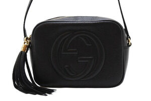 Gucci Soho Disco Bag Shoulder Leather Black